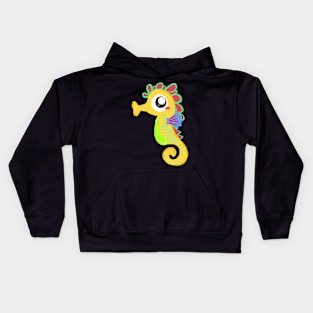 Seahorse Early Swimmer Mermaid Swimming Kids Hoodie